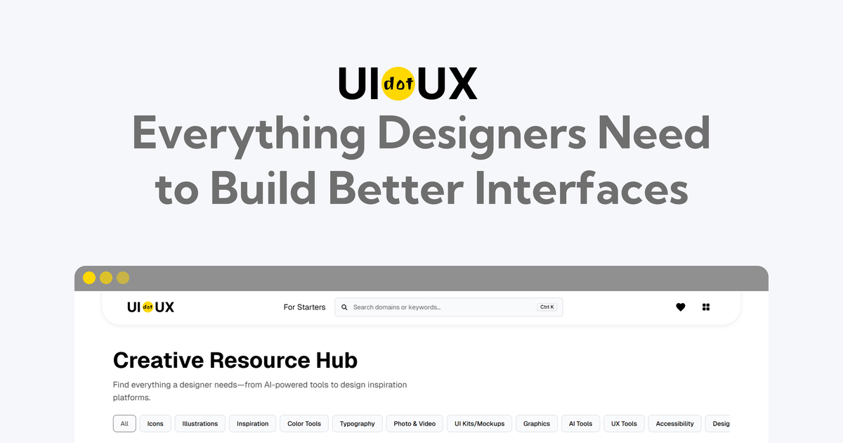 UIdotUX — Curated Directory of UI/UX Design Resources